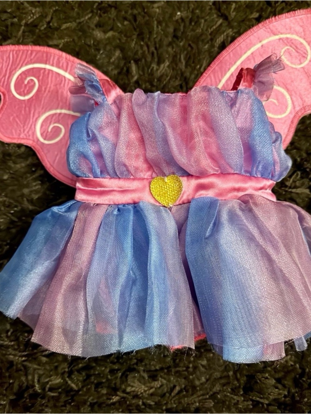 Build A Beat Pink and Blue Fairy Dress with Heart Accent